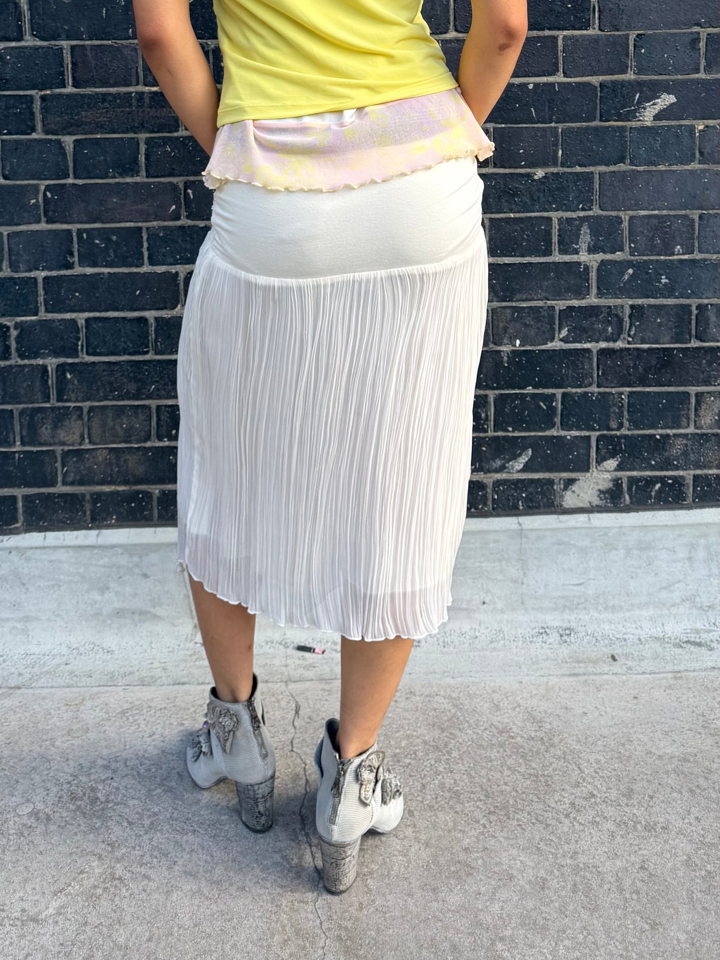 Morgan pleated skirt small