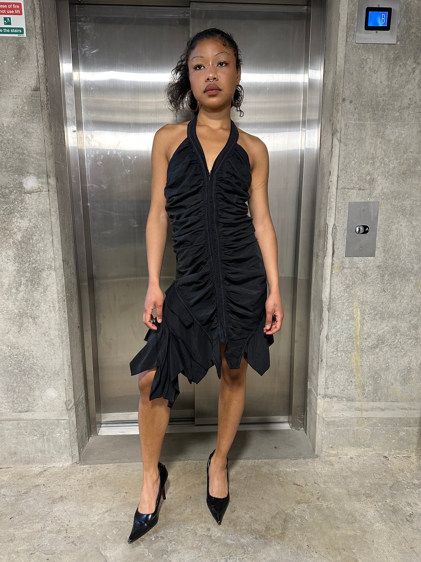 Vintage halter neck dress small