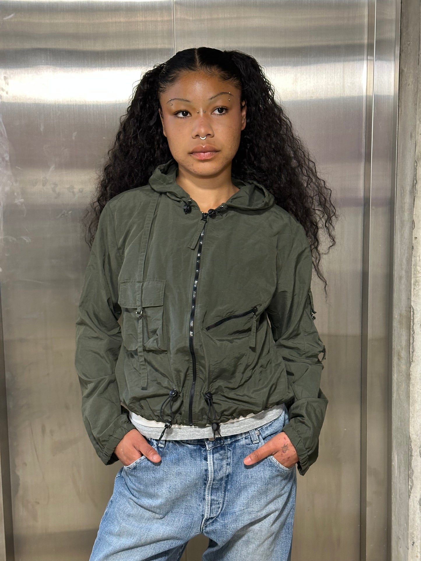 French brand technical windbreaker M/L