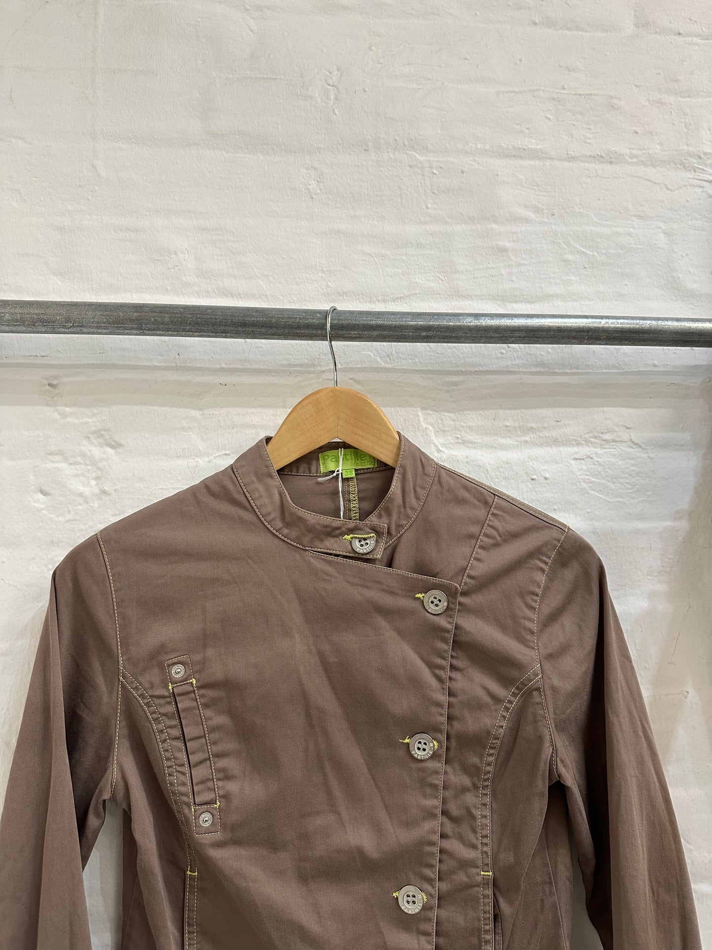 French brand asymmetric jacket S