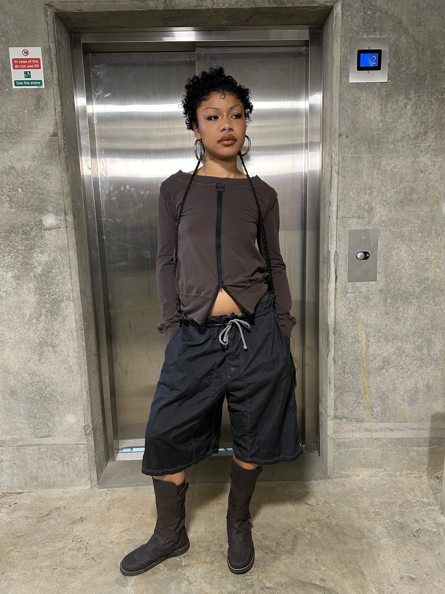 Cop copine zipped top