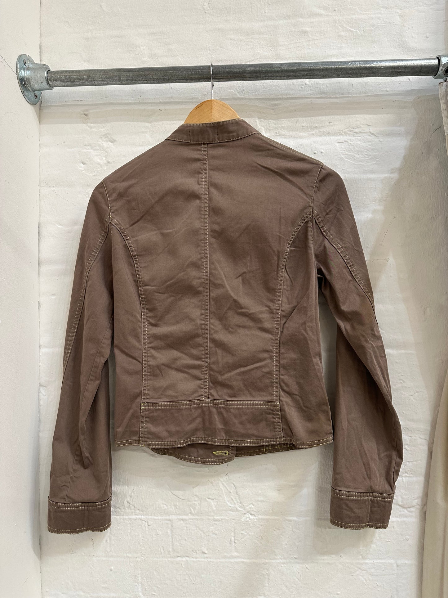 French brand asymmetric jacket S