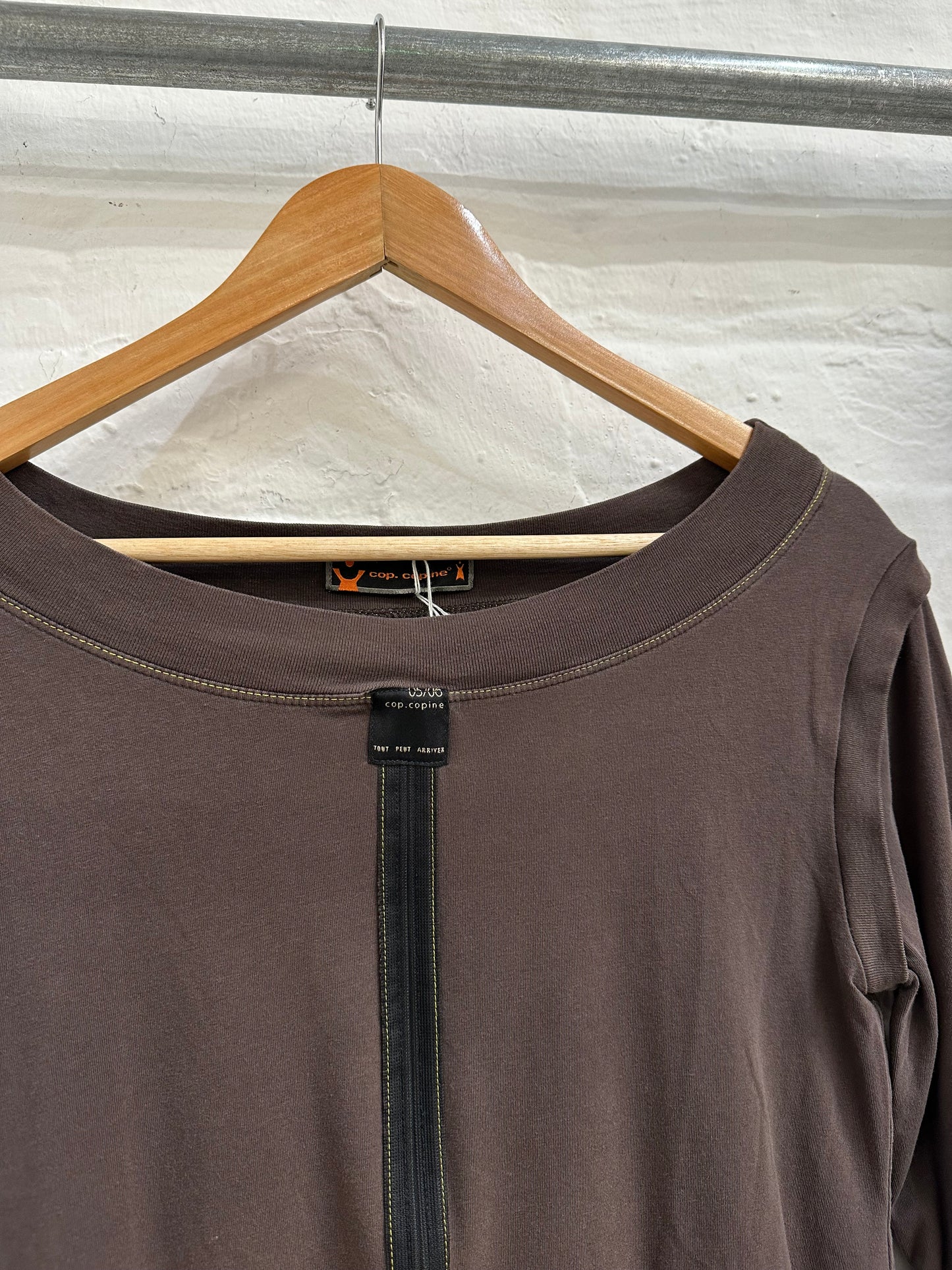 Cop copine zipped top