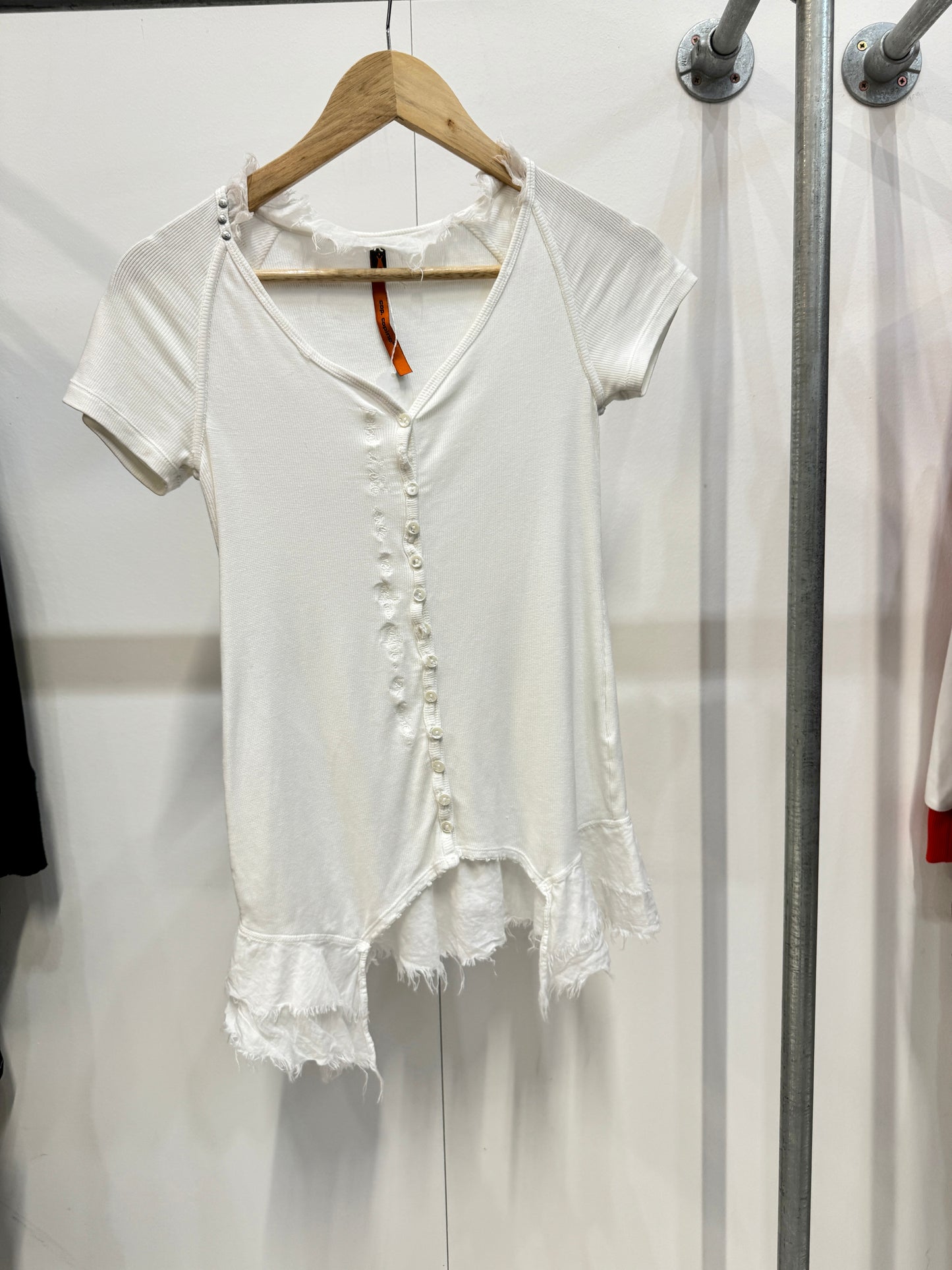 Cop Copine white short-sleeve top - M