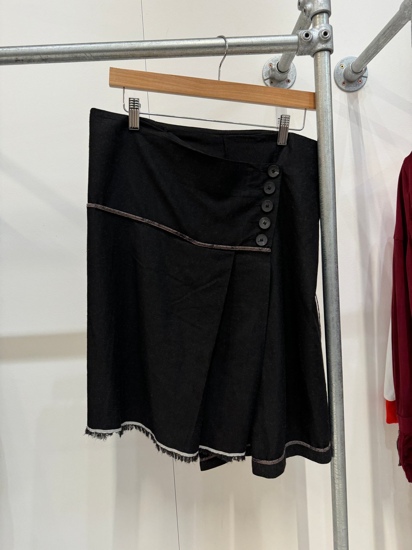 Cop Copine asymmetric black skirt - M