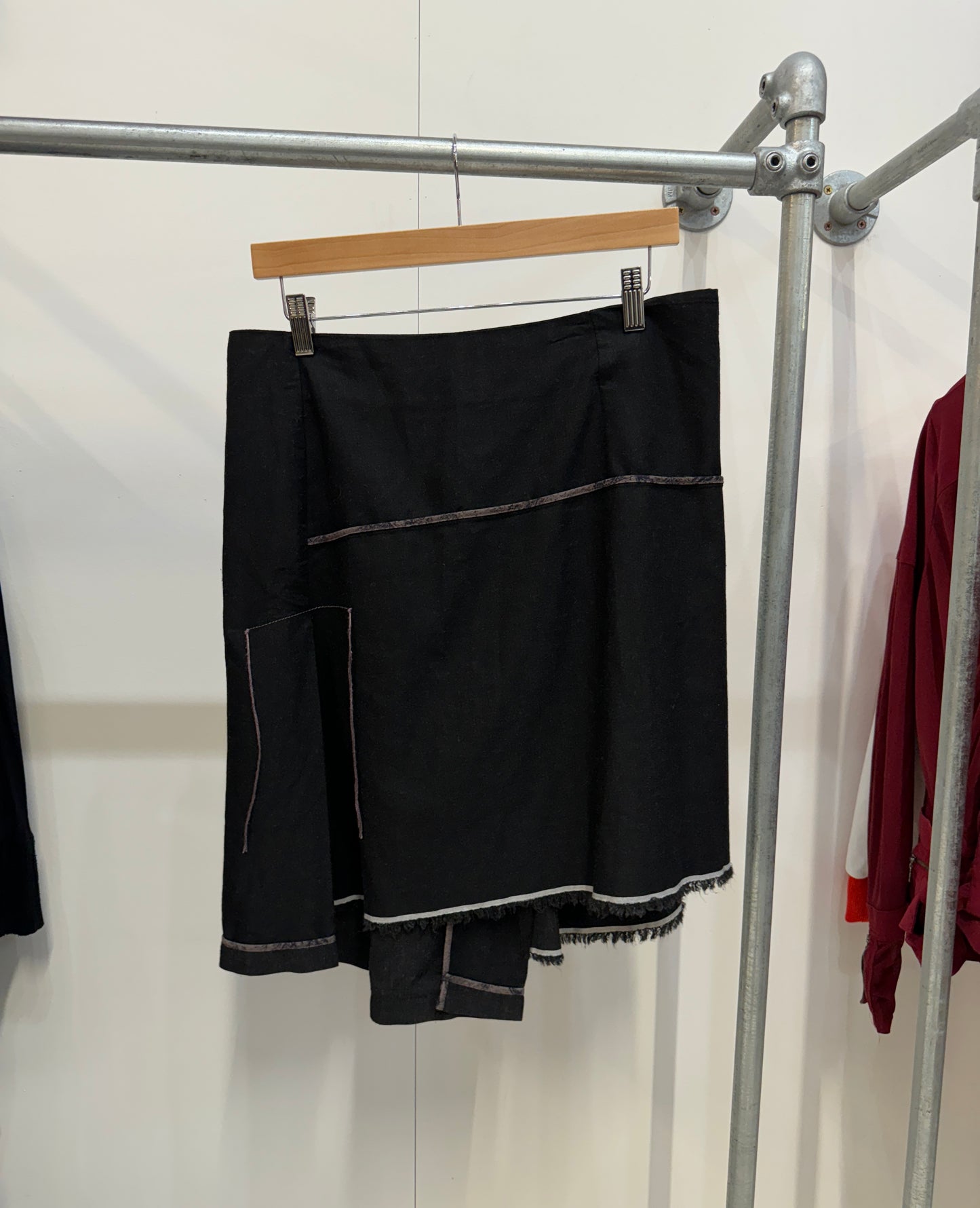 Cop Copine asymmetric black skirt - M
