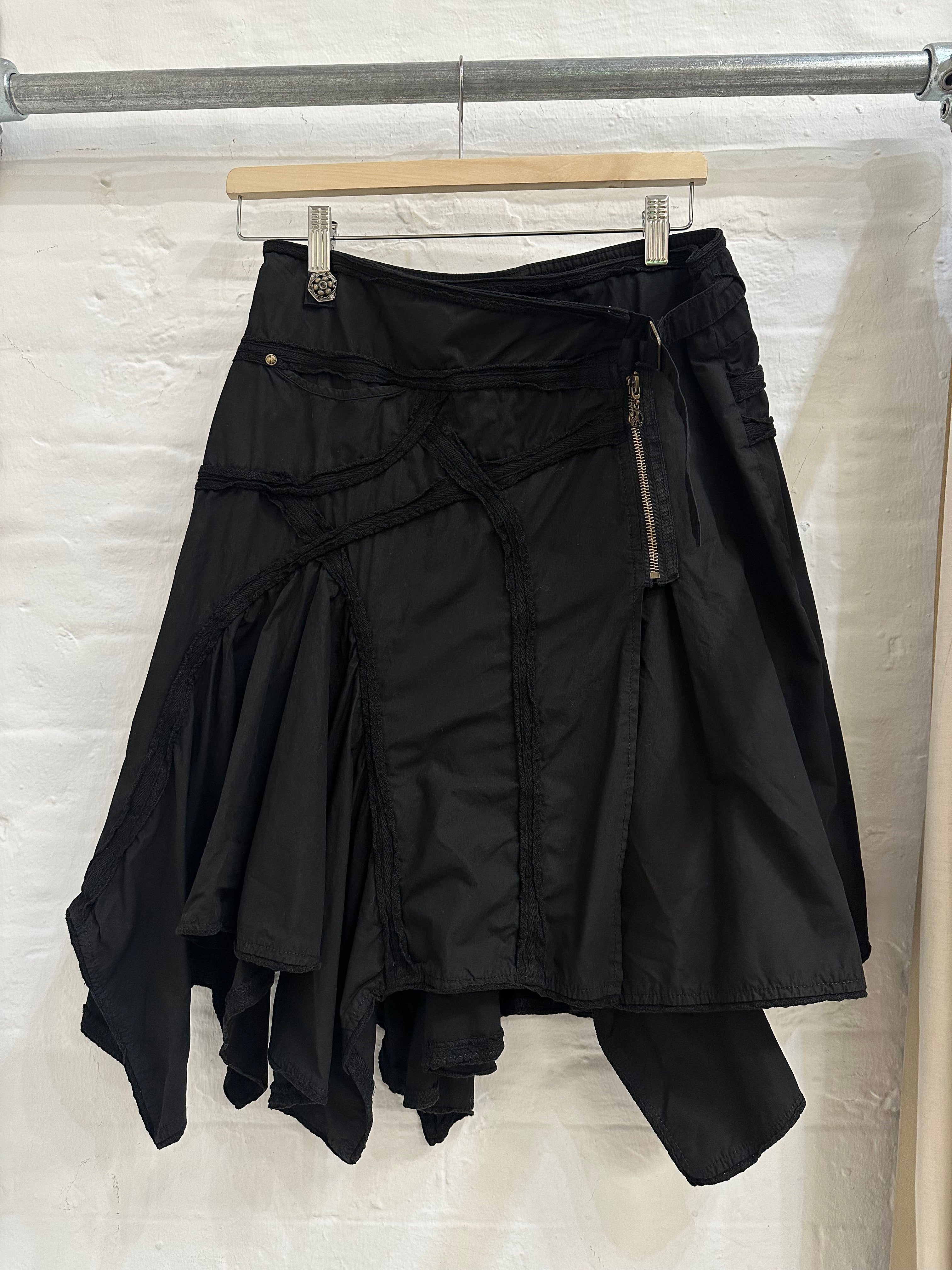 French brand  asymmetric midi skirt