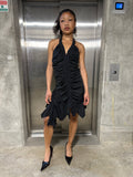Vintage halter neck dress small