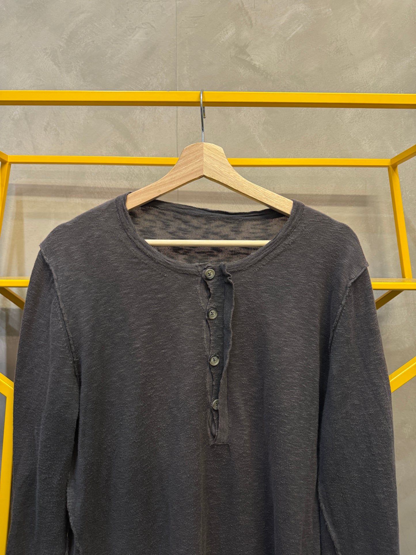 long sleeve henley top