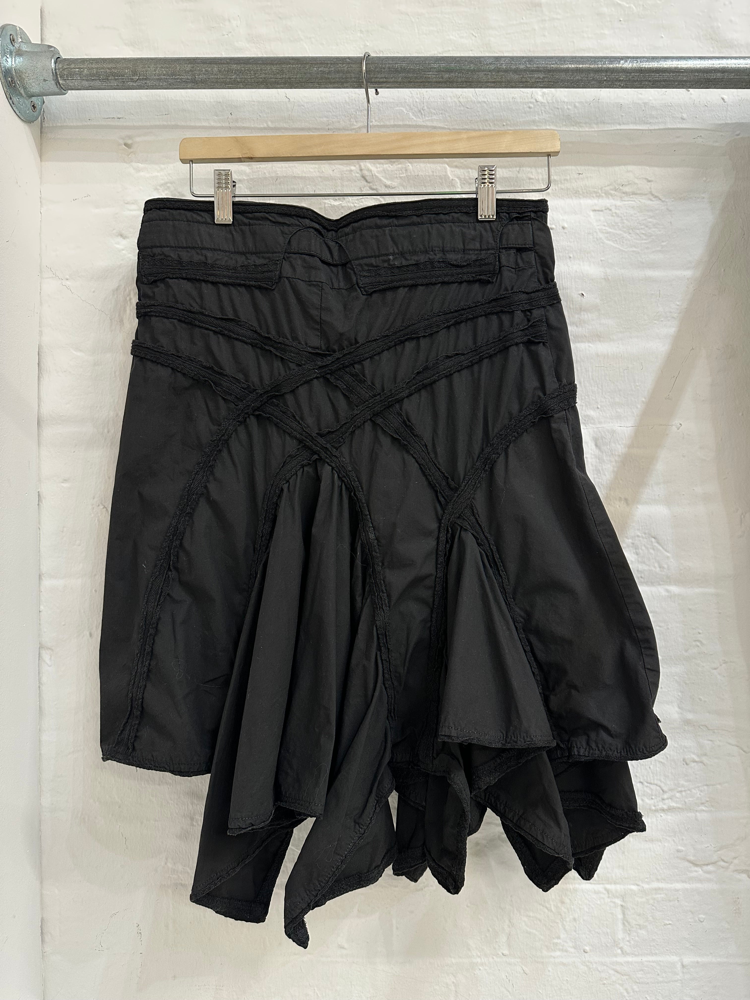 French brand  asymmetric midi skirt