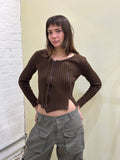 Double zip ribbed knit small