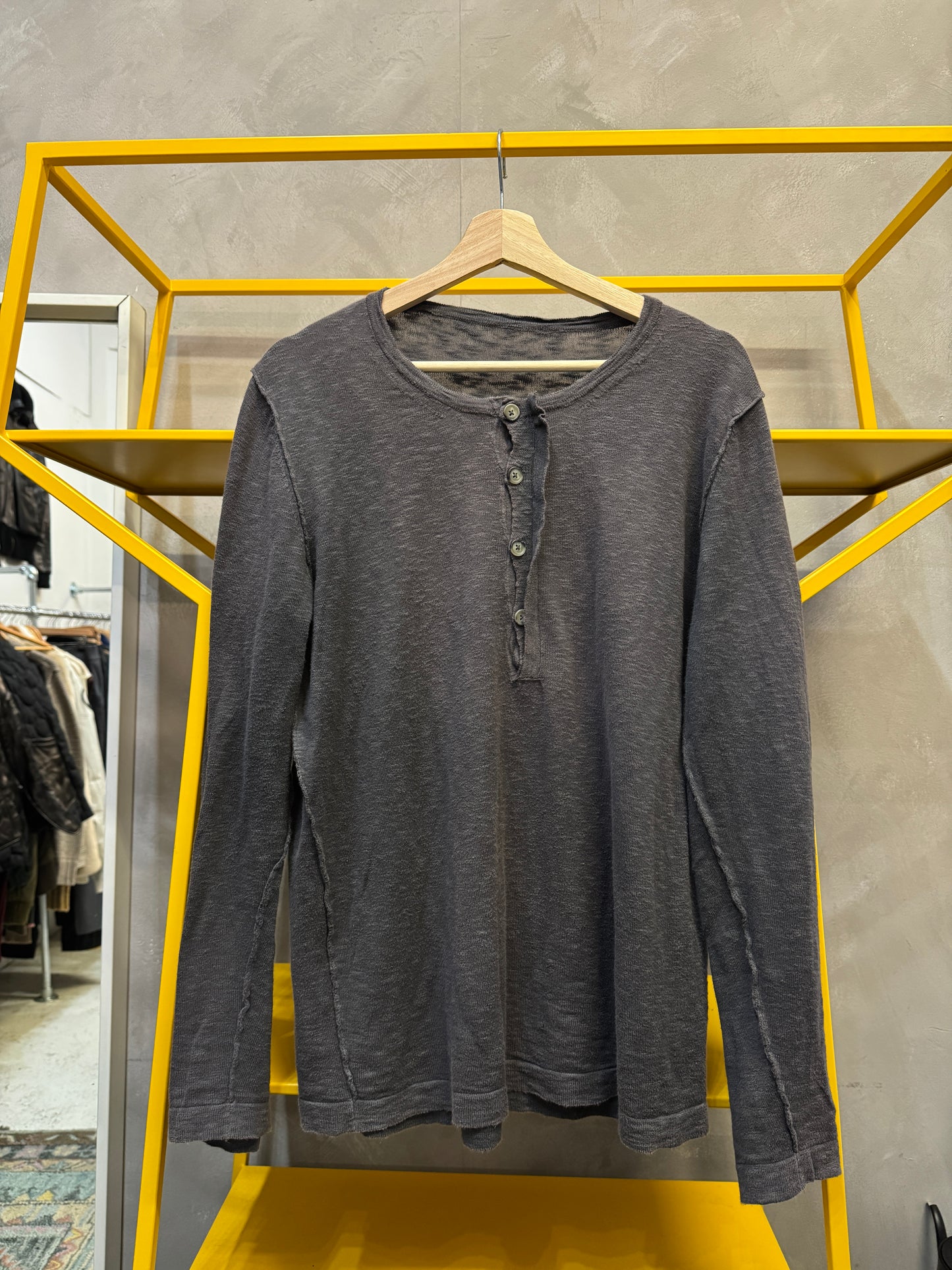 long sleeve henley top