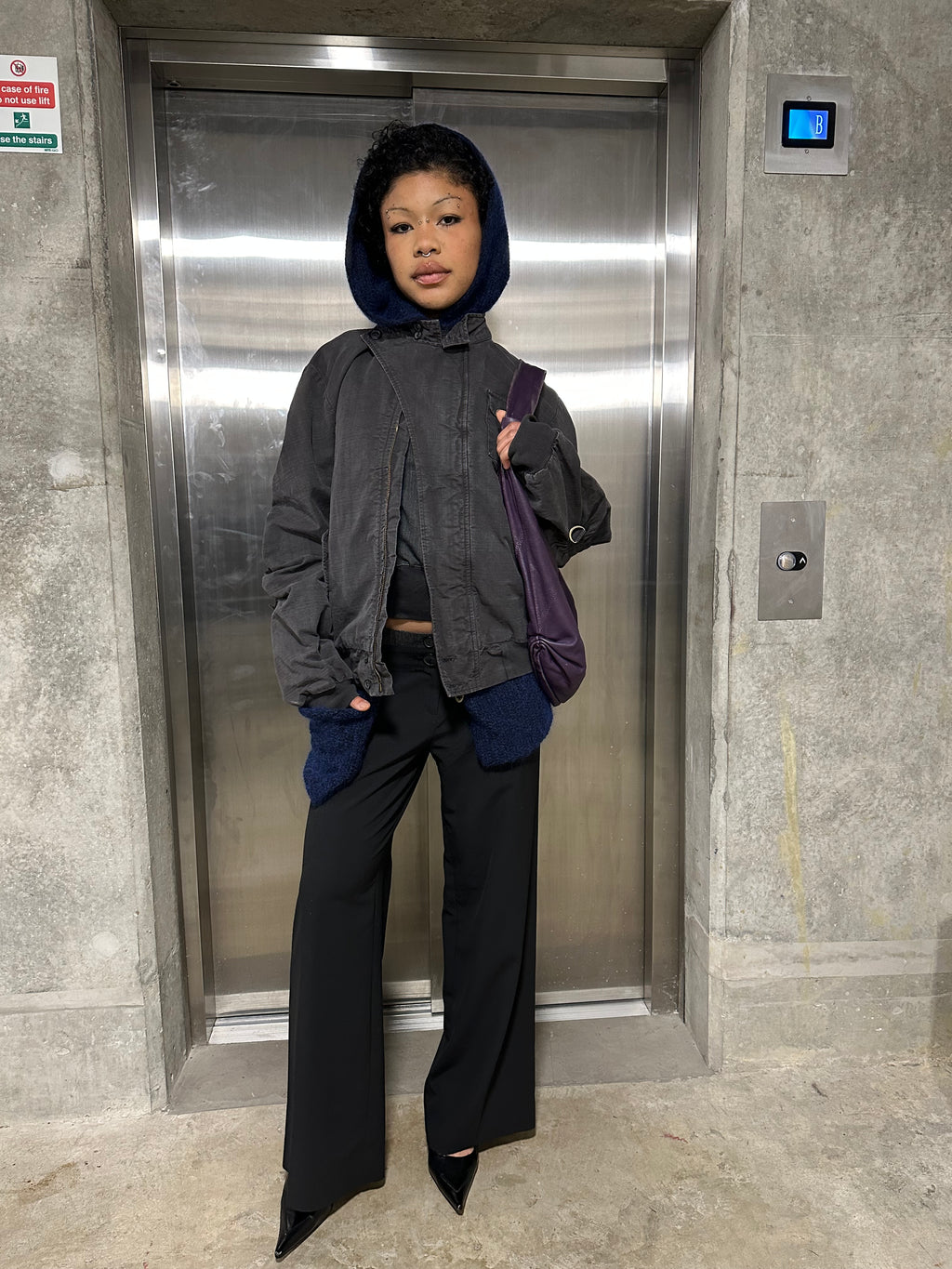 michiko koshino asymmetric jacket men’s medium