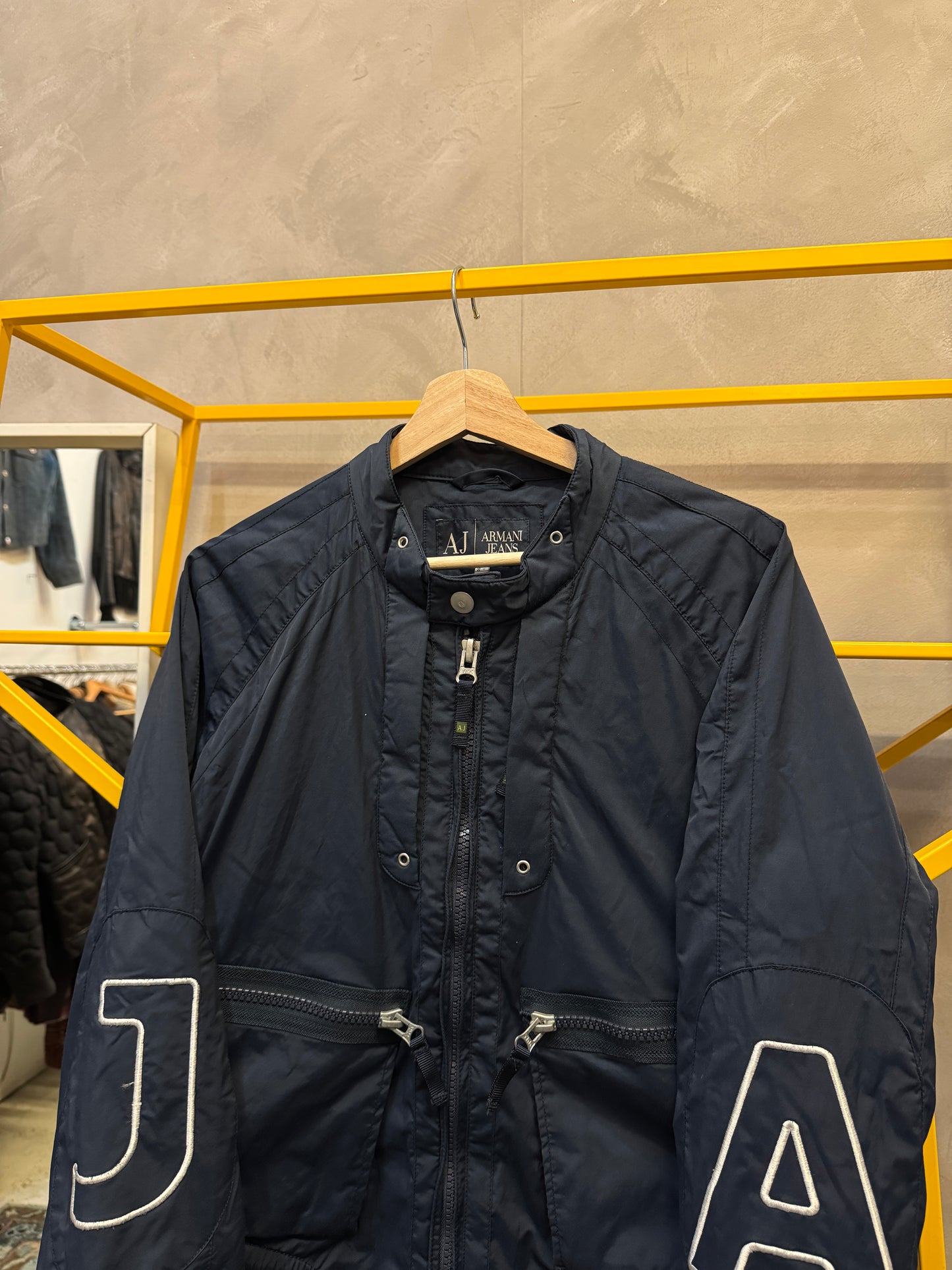 armani jeans bomber navy