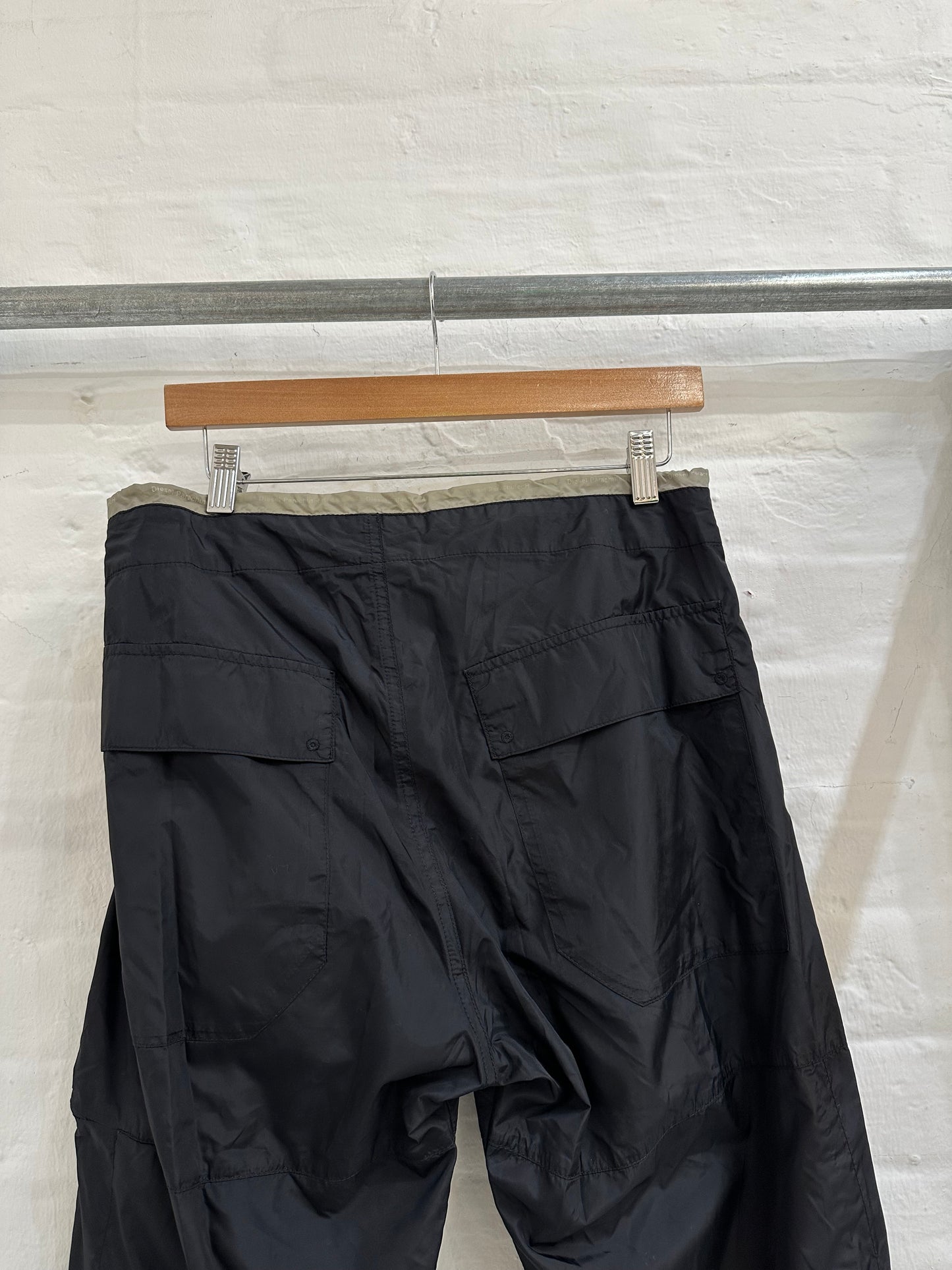Diesel parachute pants small