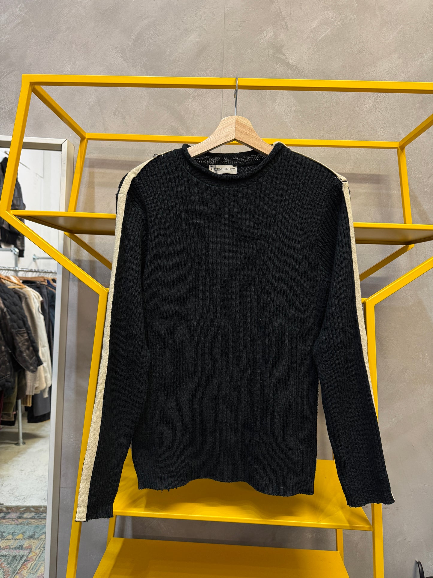 ribbed crewneck jumper