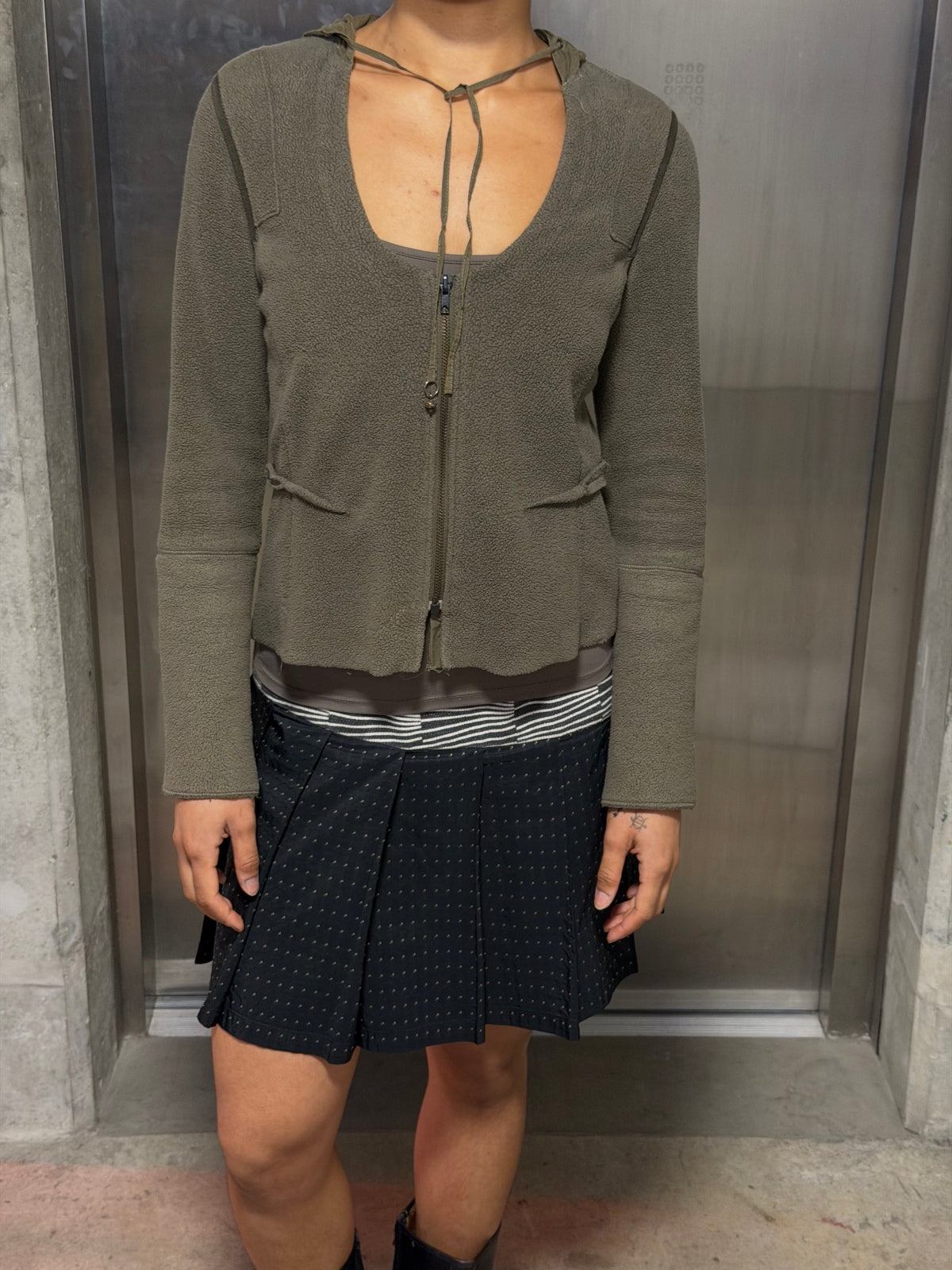 fleece zip up medium