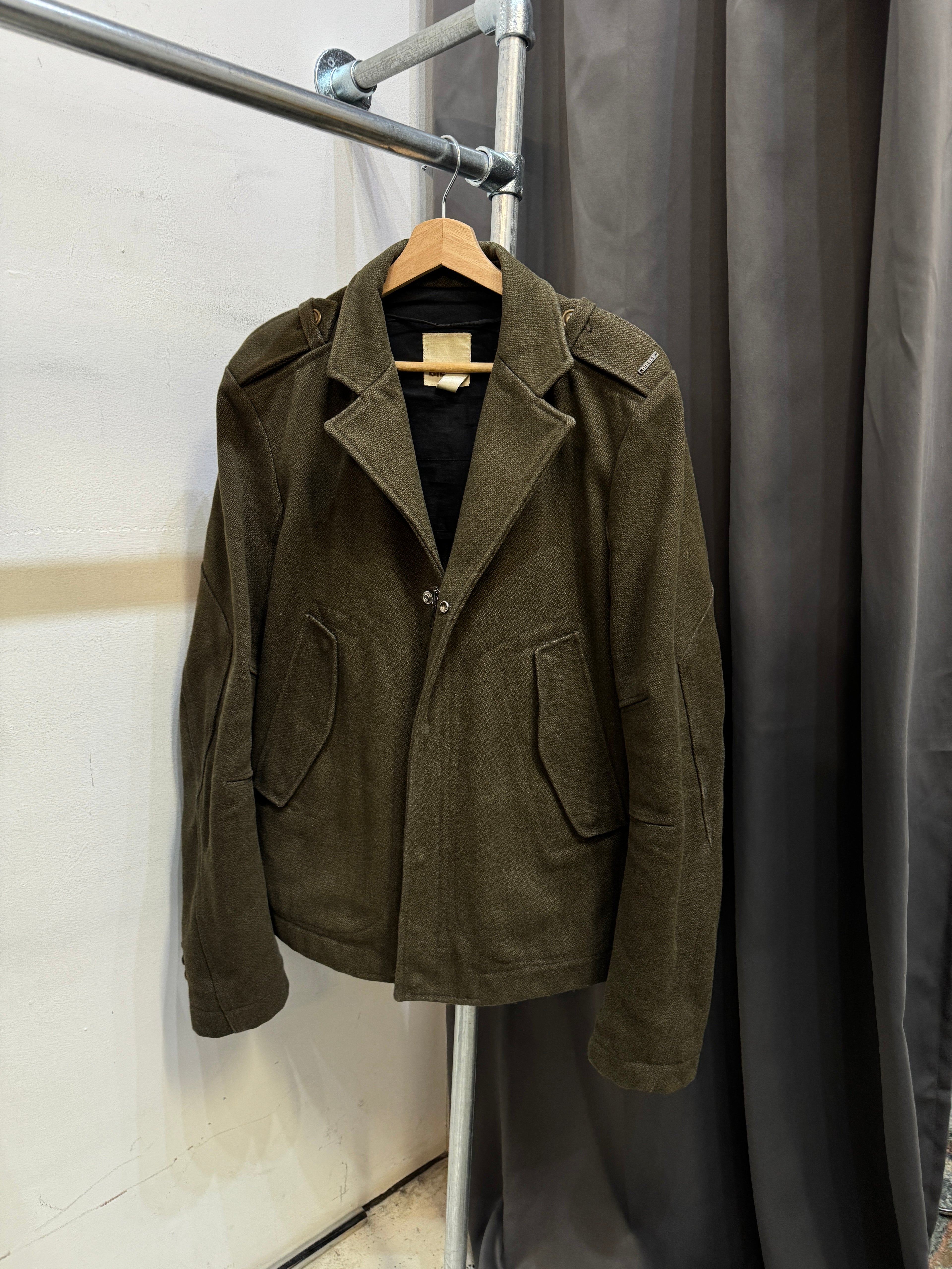 diesel military jacket khaki