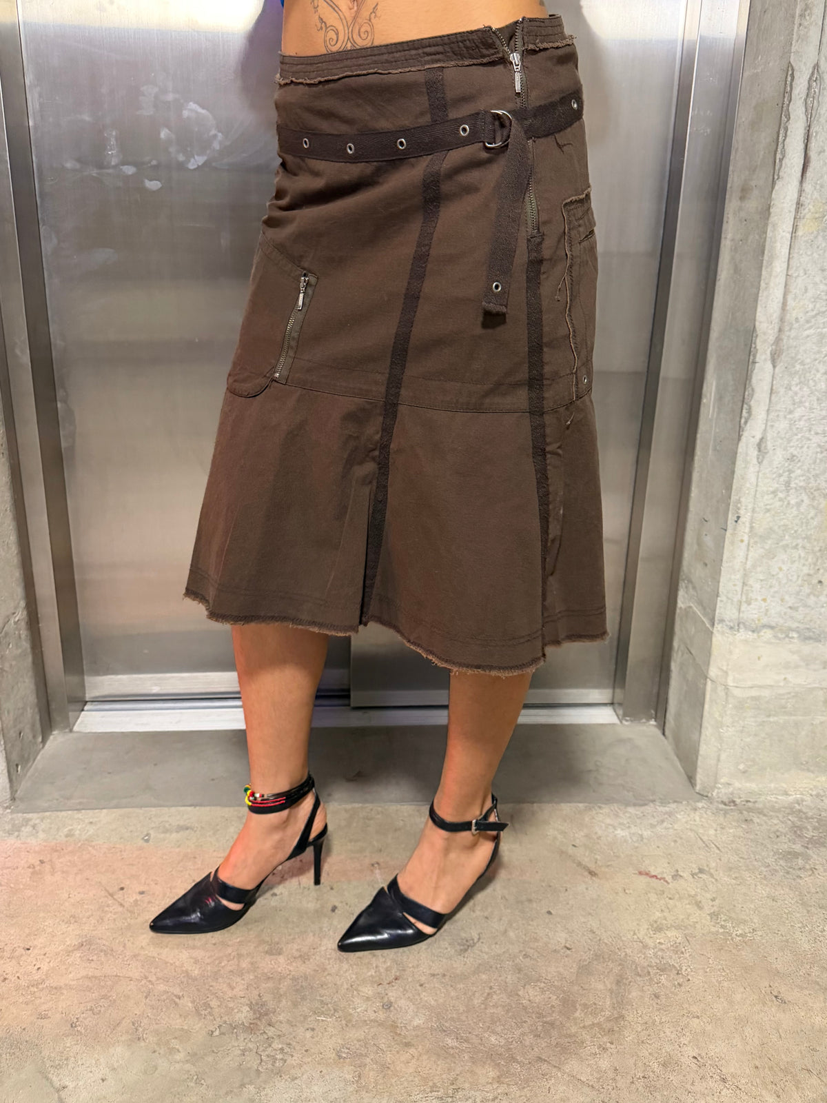Midi cargo skirt 28W 28L