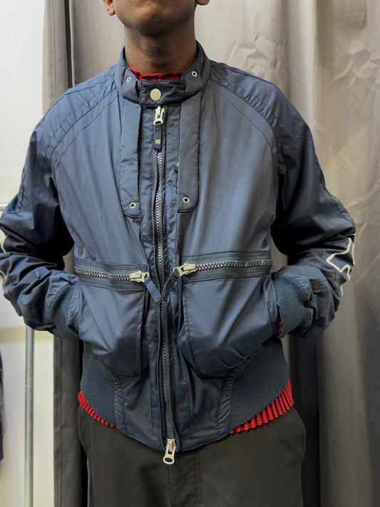 armani jeans bomber navy