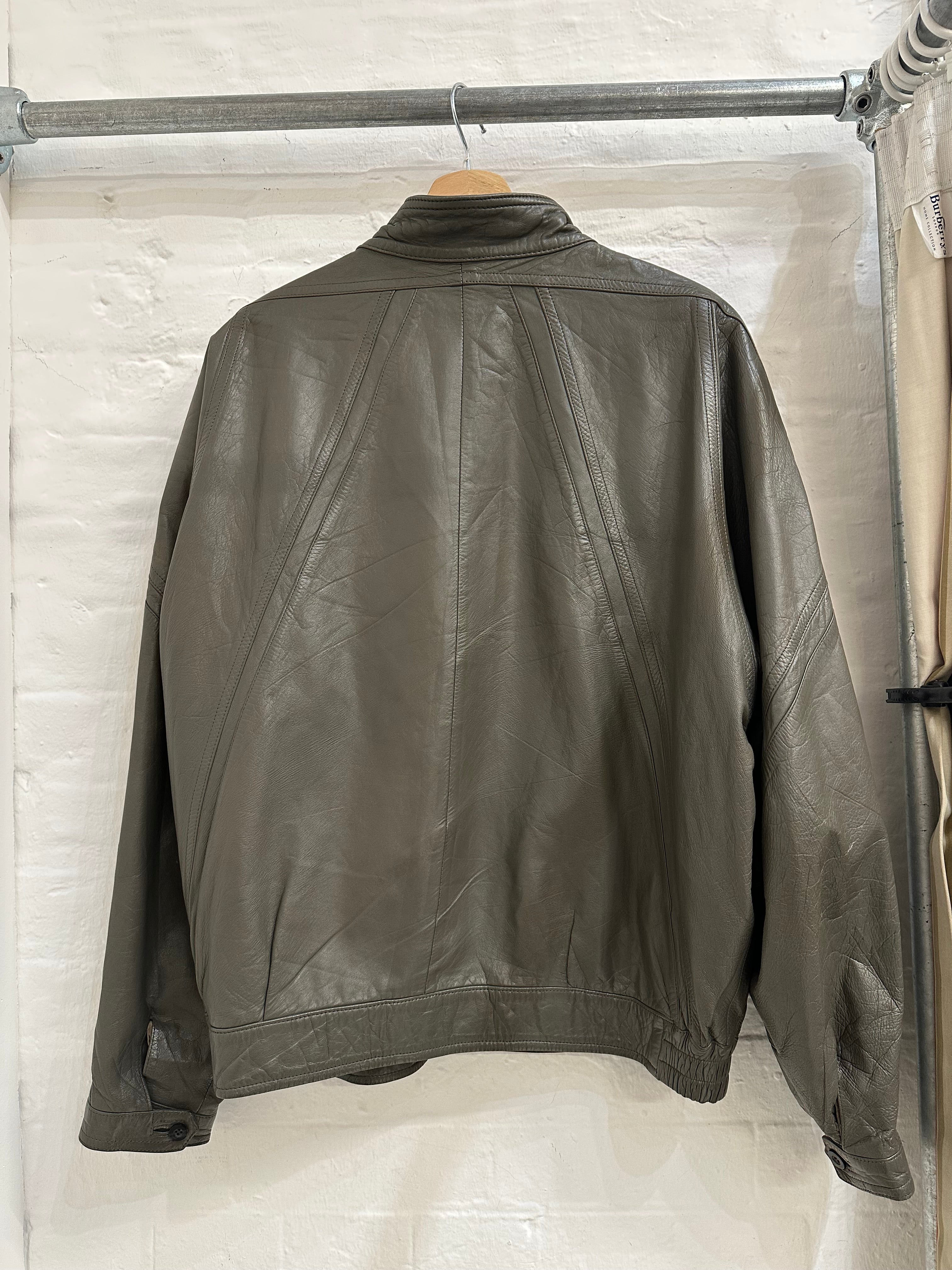 Vintage Burberry leather jacket