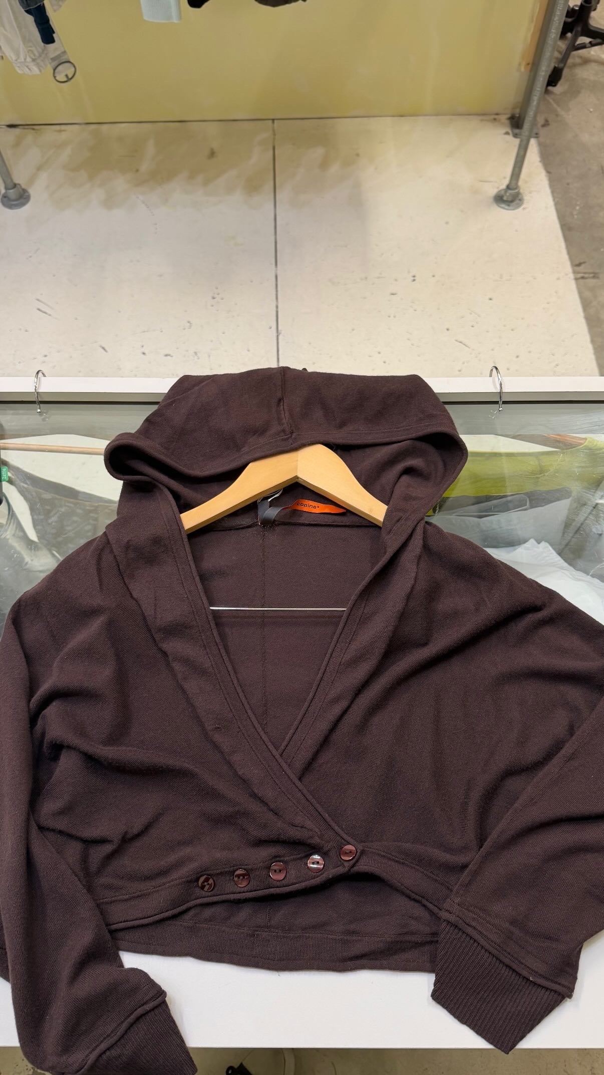 Cop Copine cropped hooded cardi
