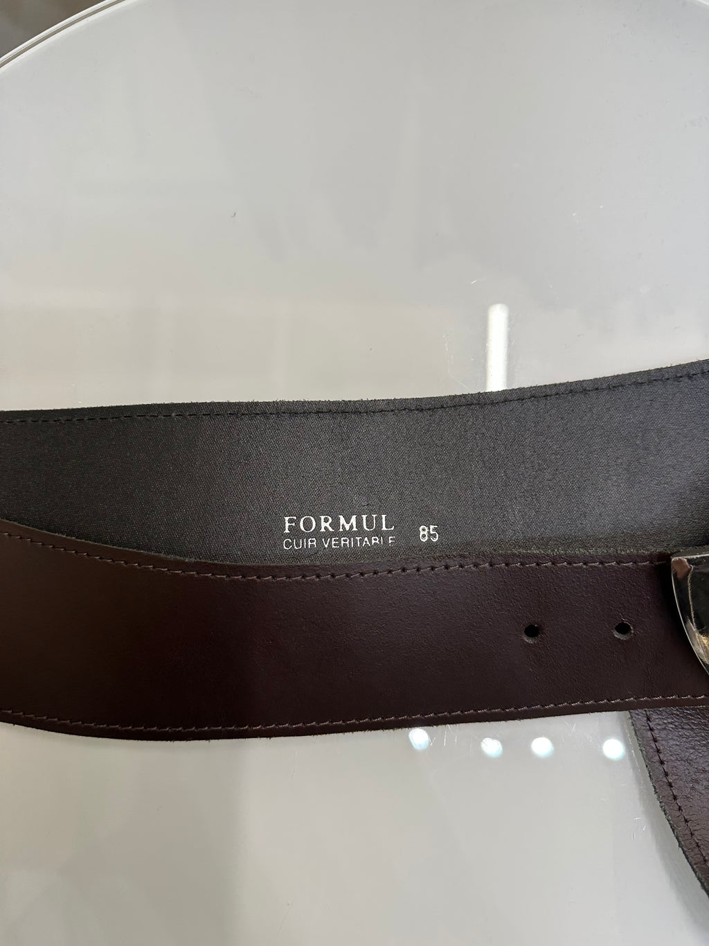 Leather waist belt