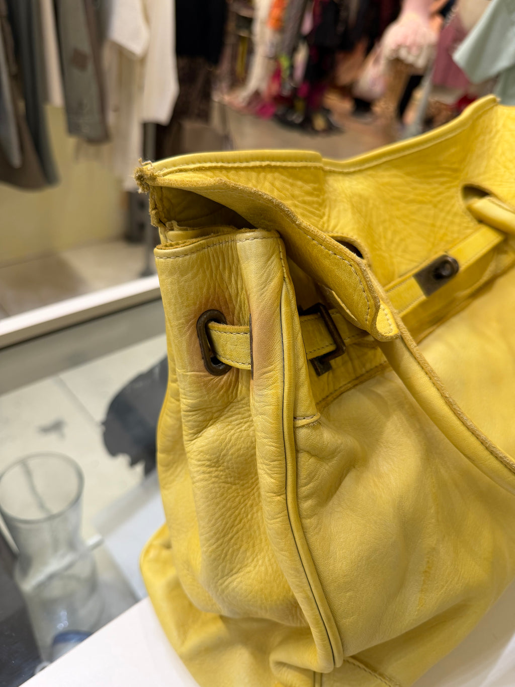 Yellow Leather Firkin
