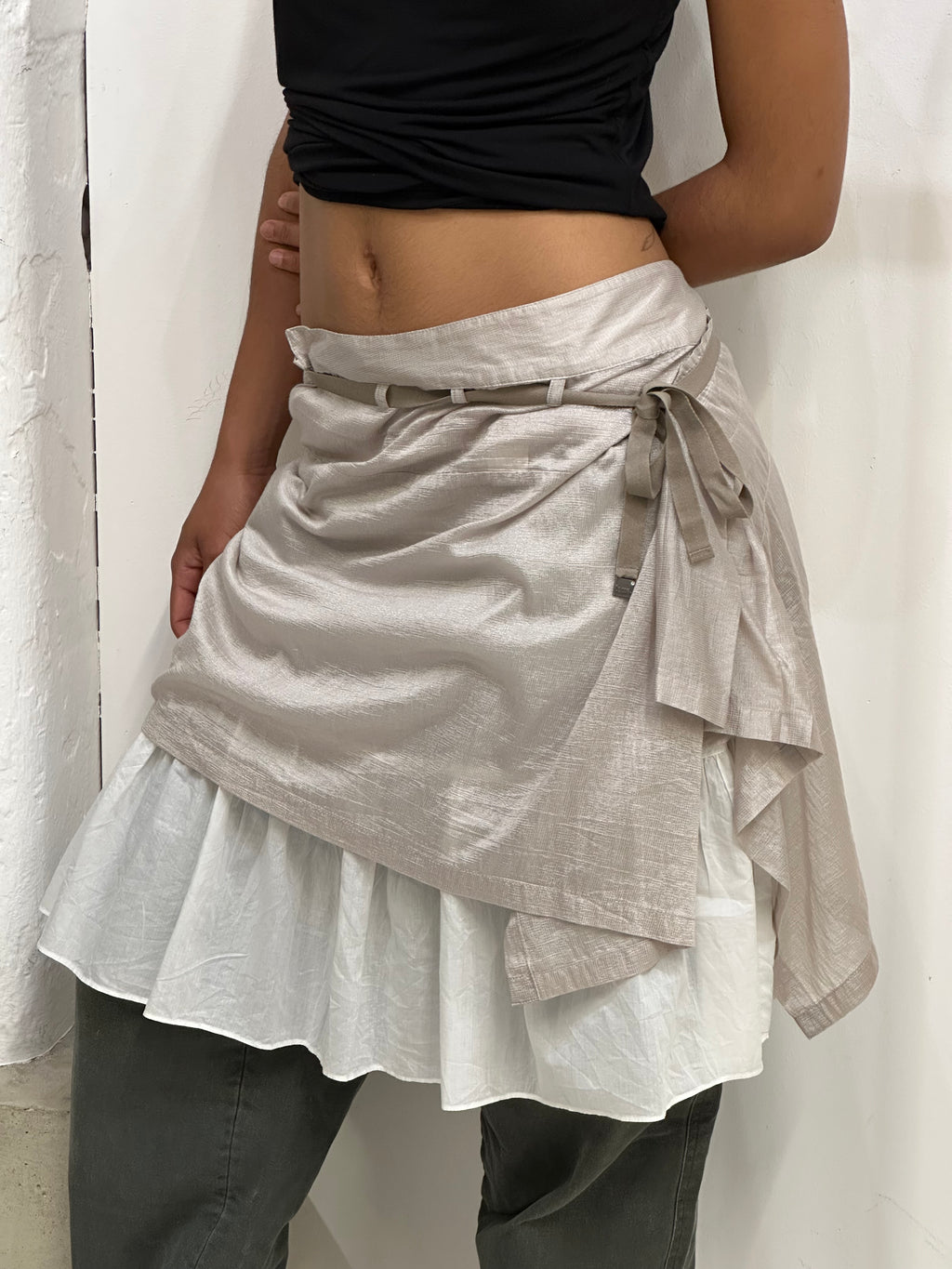 Cop copine double layered skirt eu40