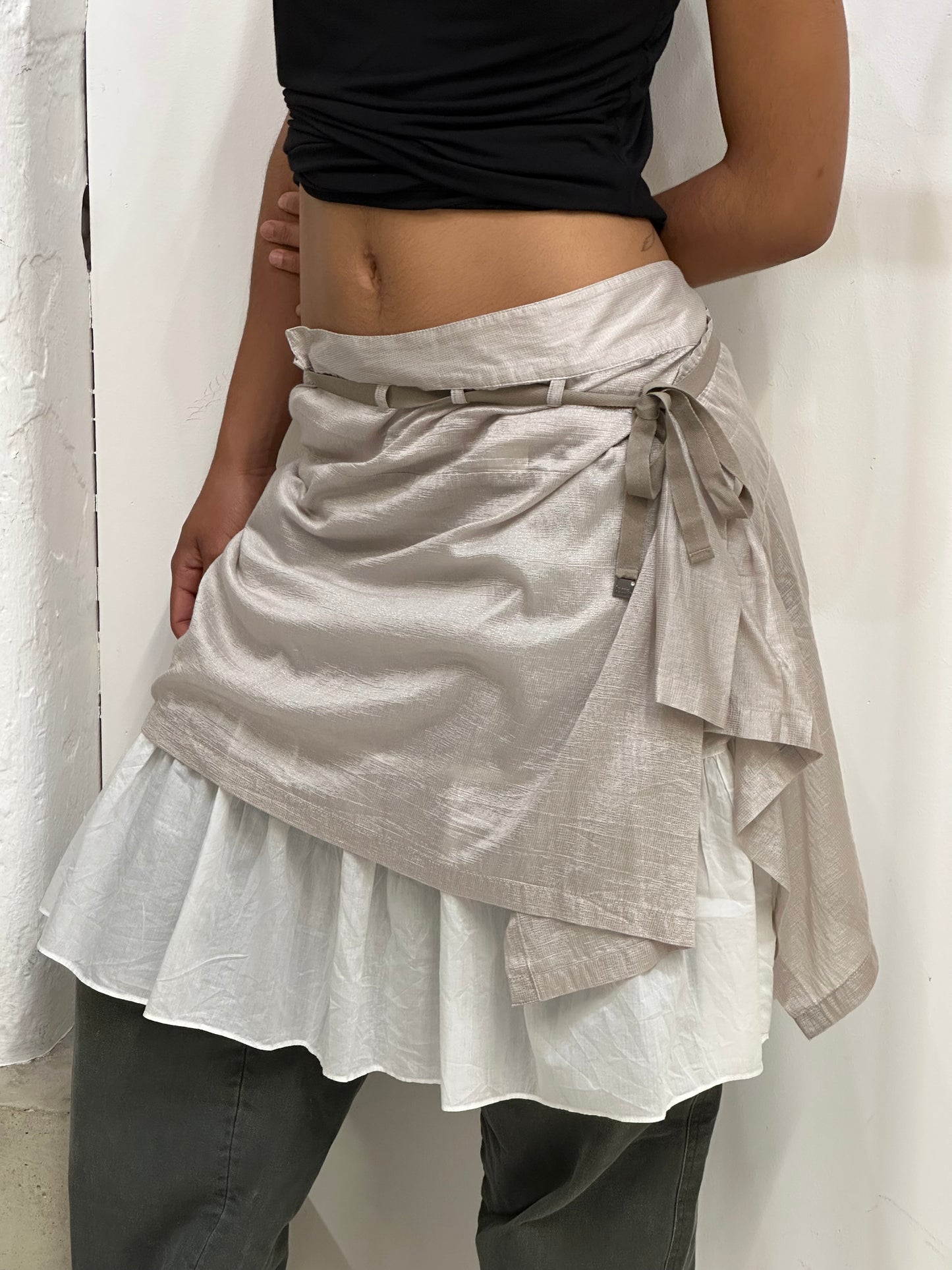 Cop copine double layered skirt eu40