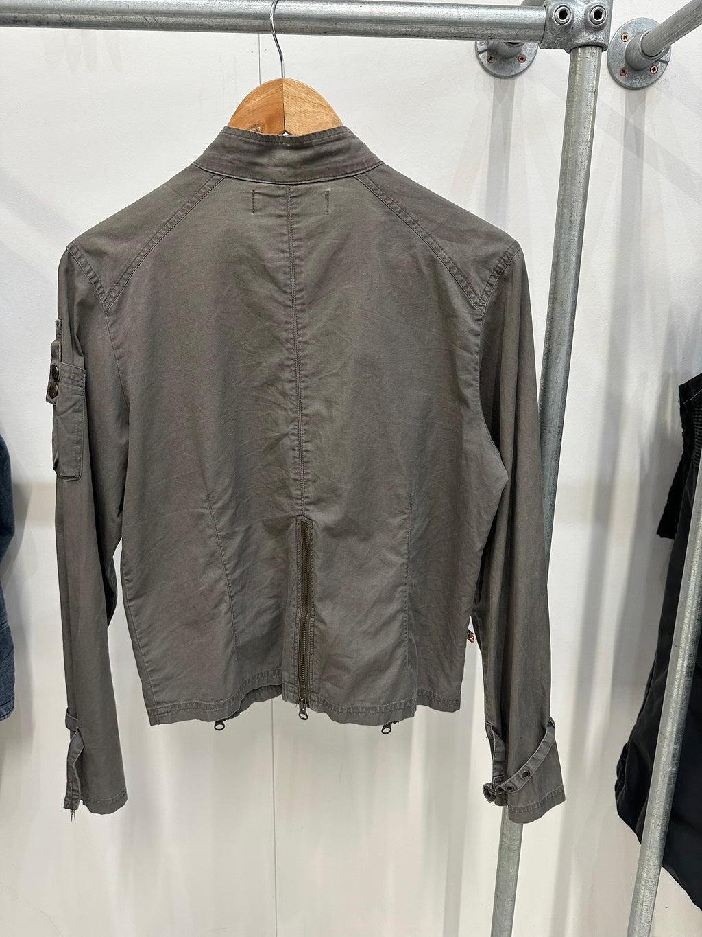 Vintage multi zip jacket large
