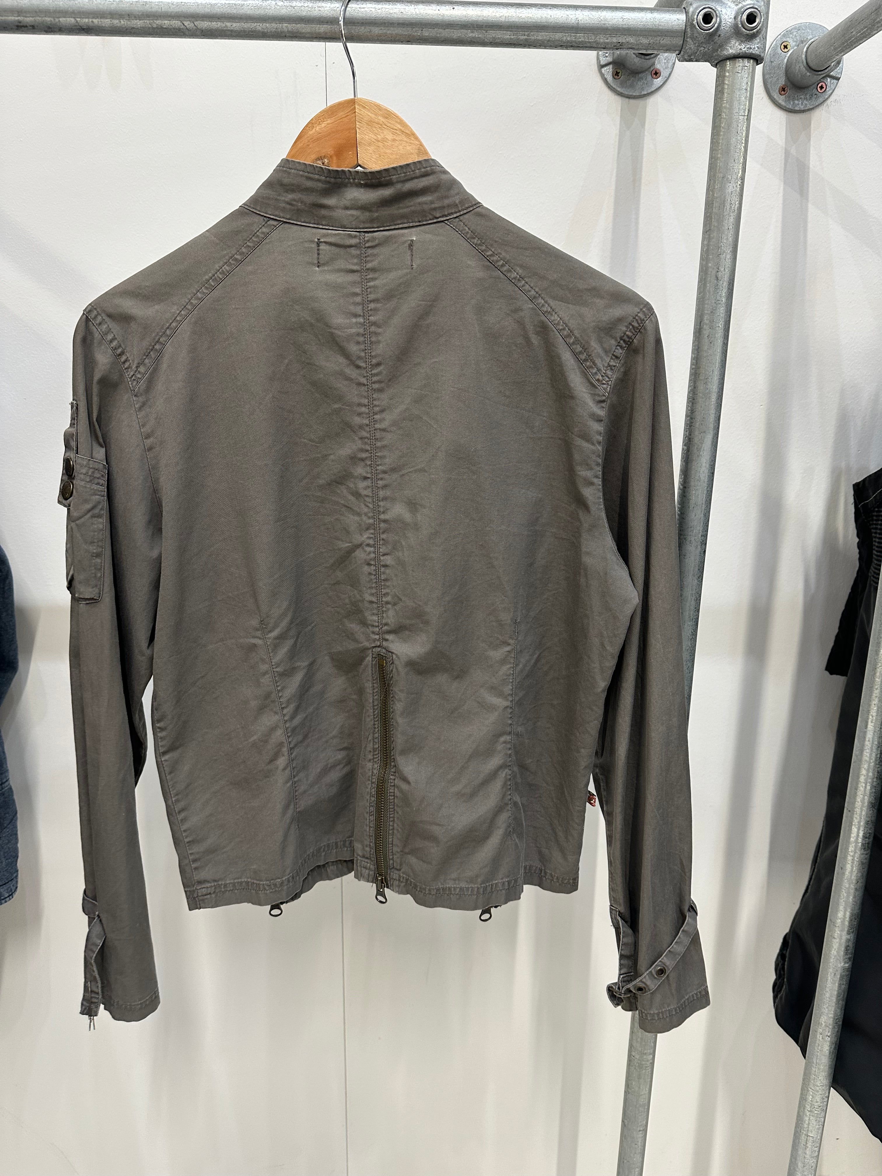 Vintage multi zip jacket large