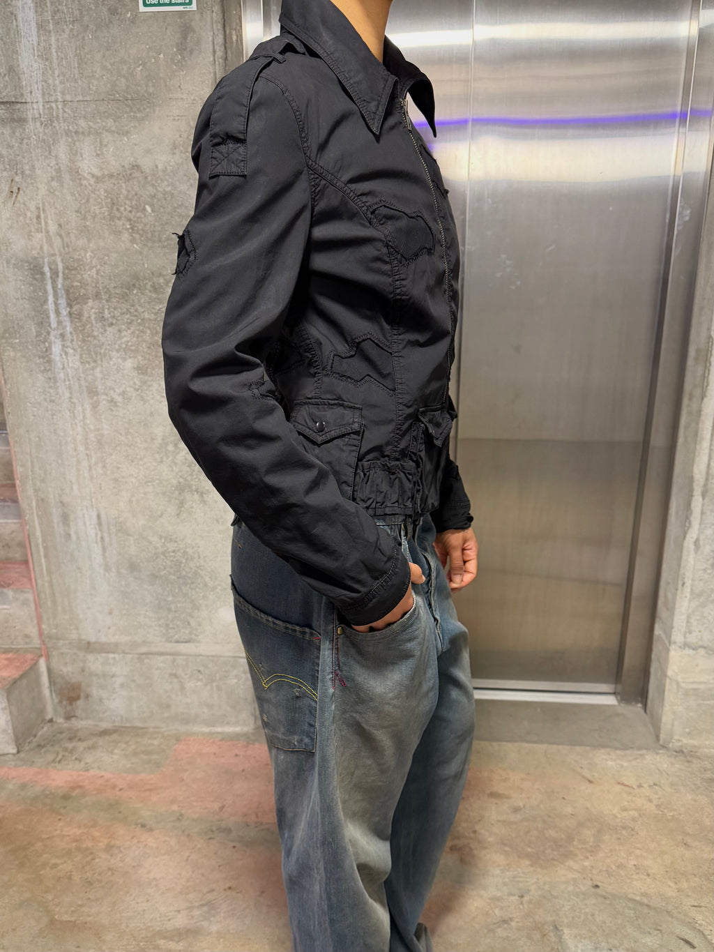 Multi pocket padded jacket medium