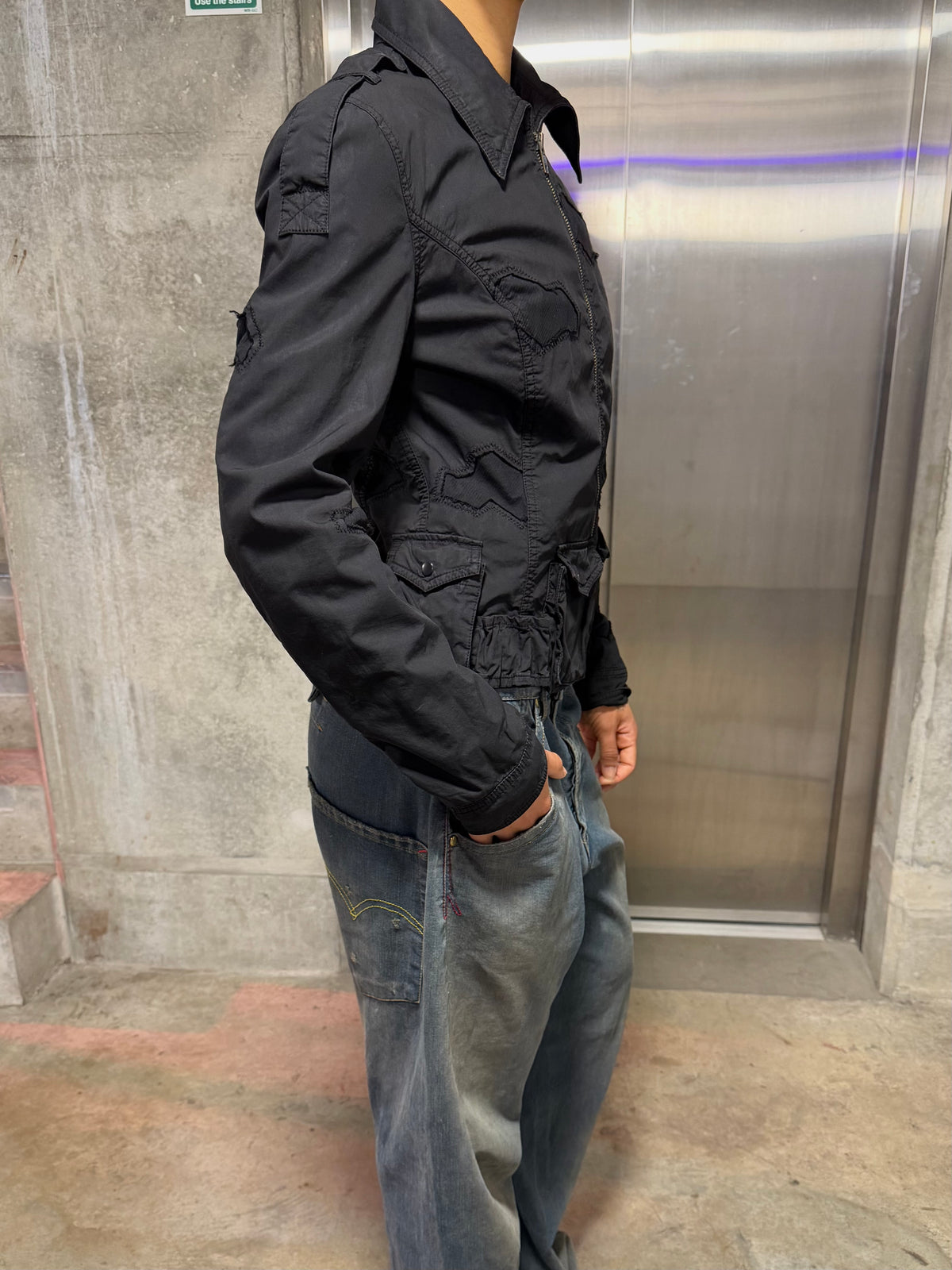 Multi pocket padded jacket medium