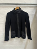 Ribbed high collar jacket M/L