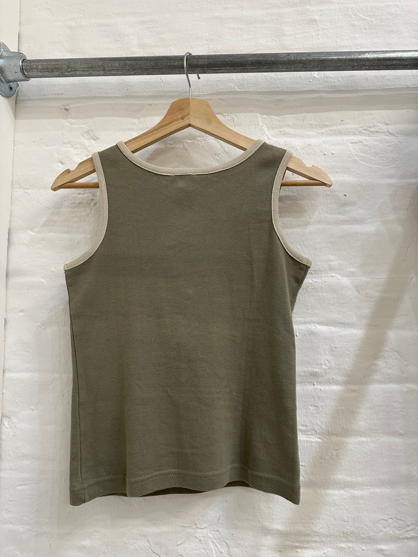 French Brand double zip Tank Top