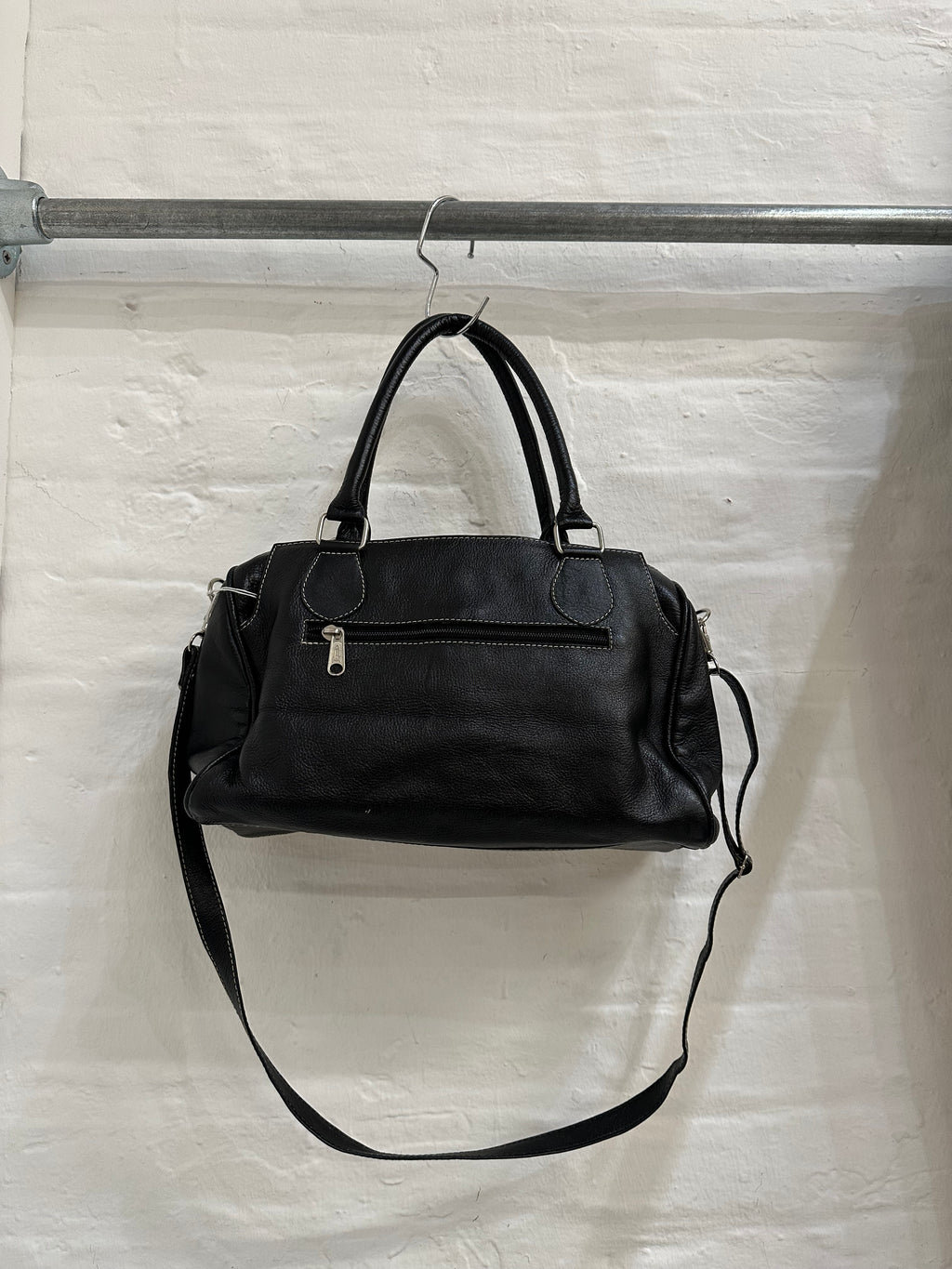 Cow hide shoulder bag