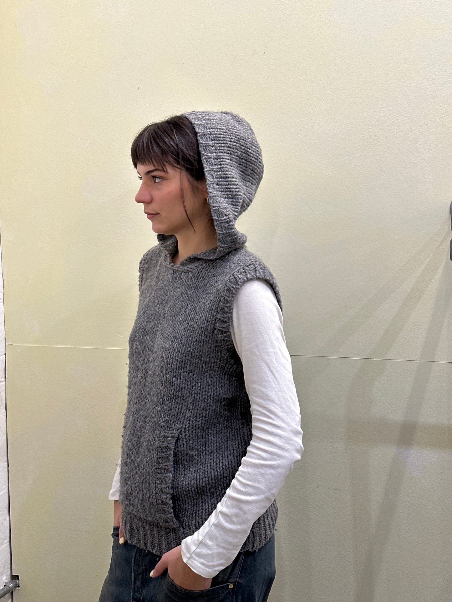 DKNY Wool vest large