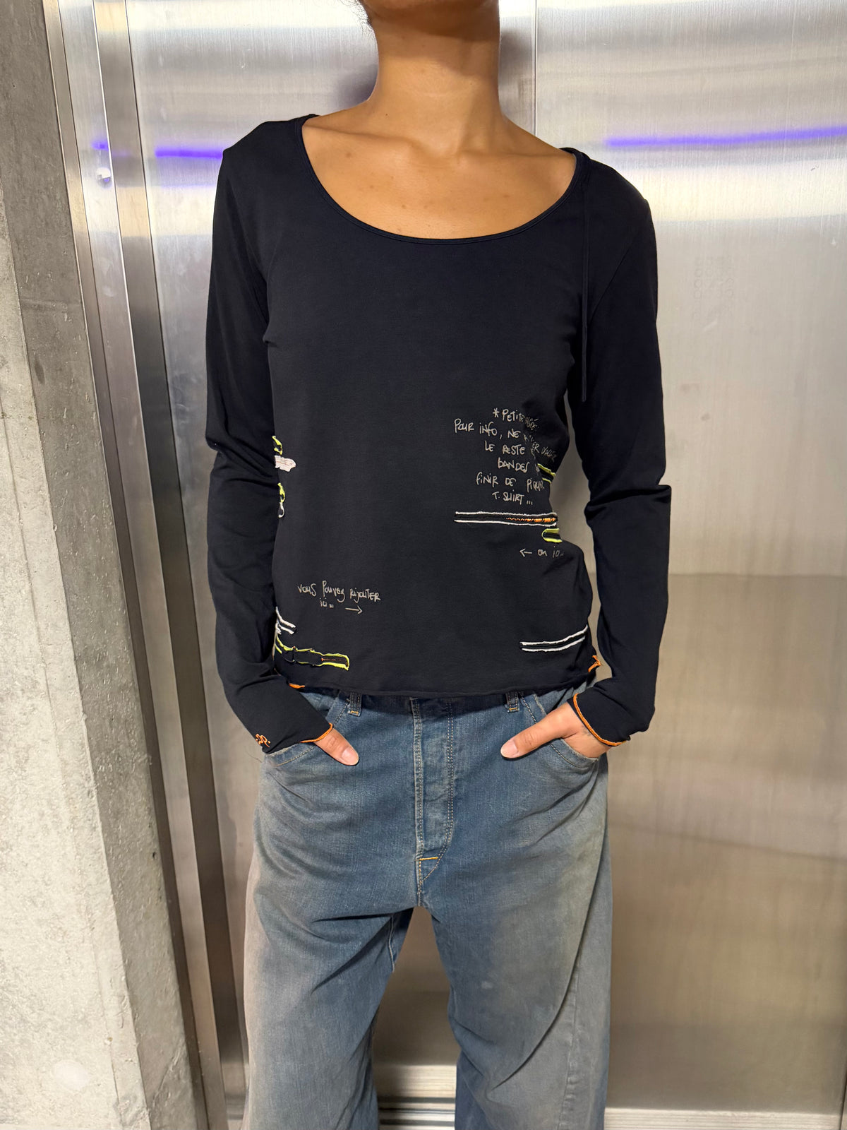 Cop copine long sleeve top M/l