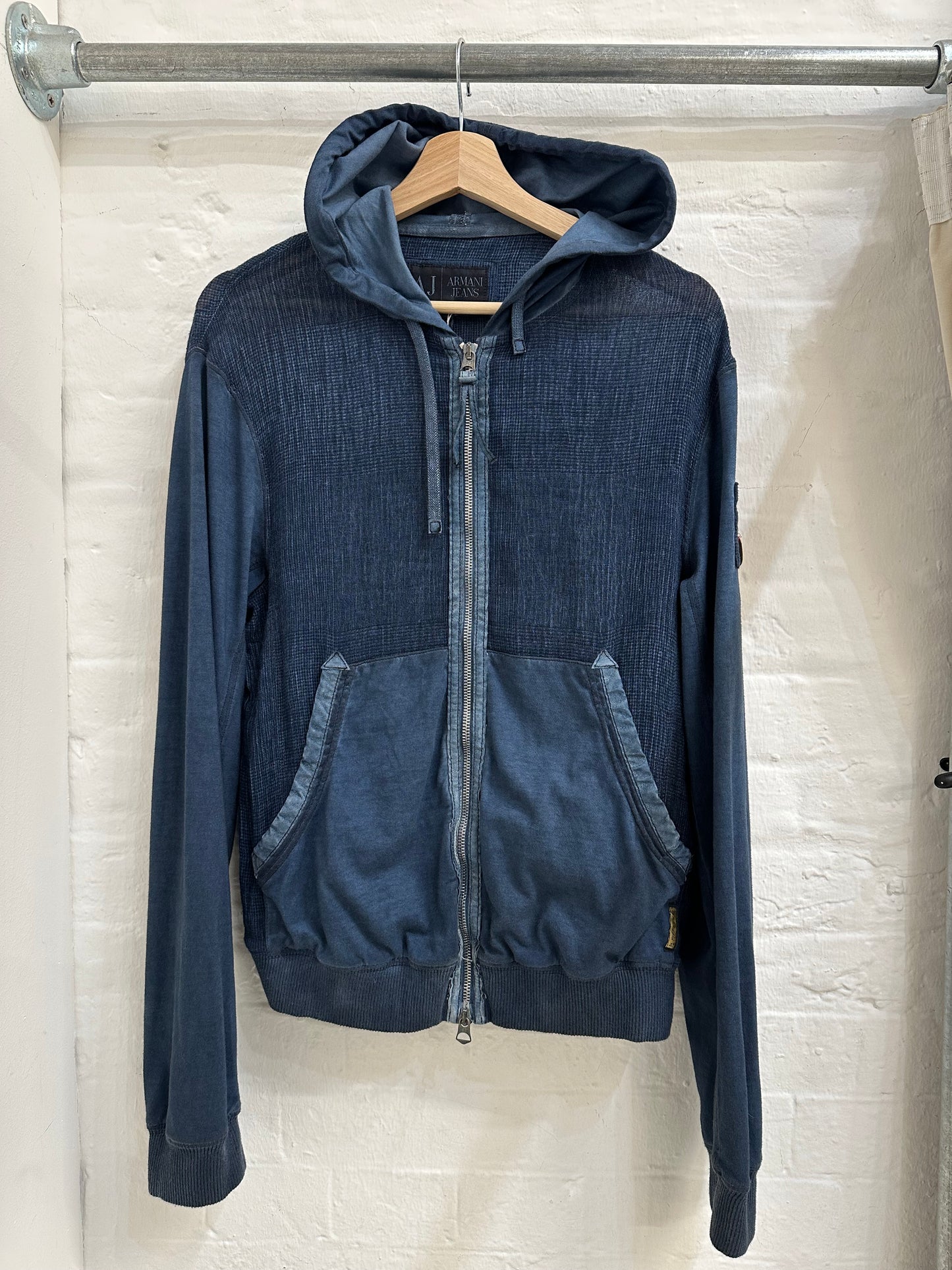 Armani jeans zip hoodie medium