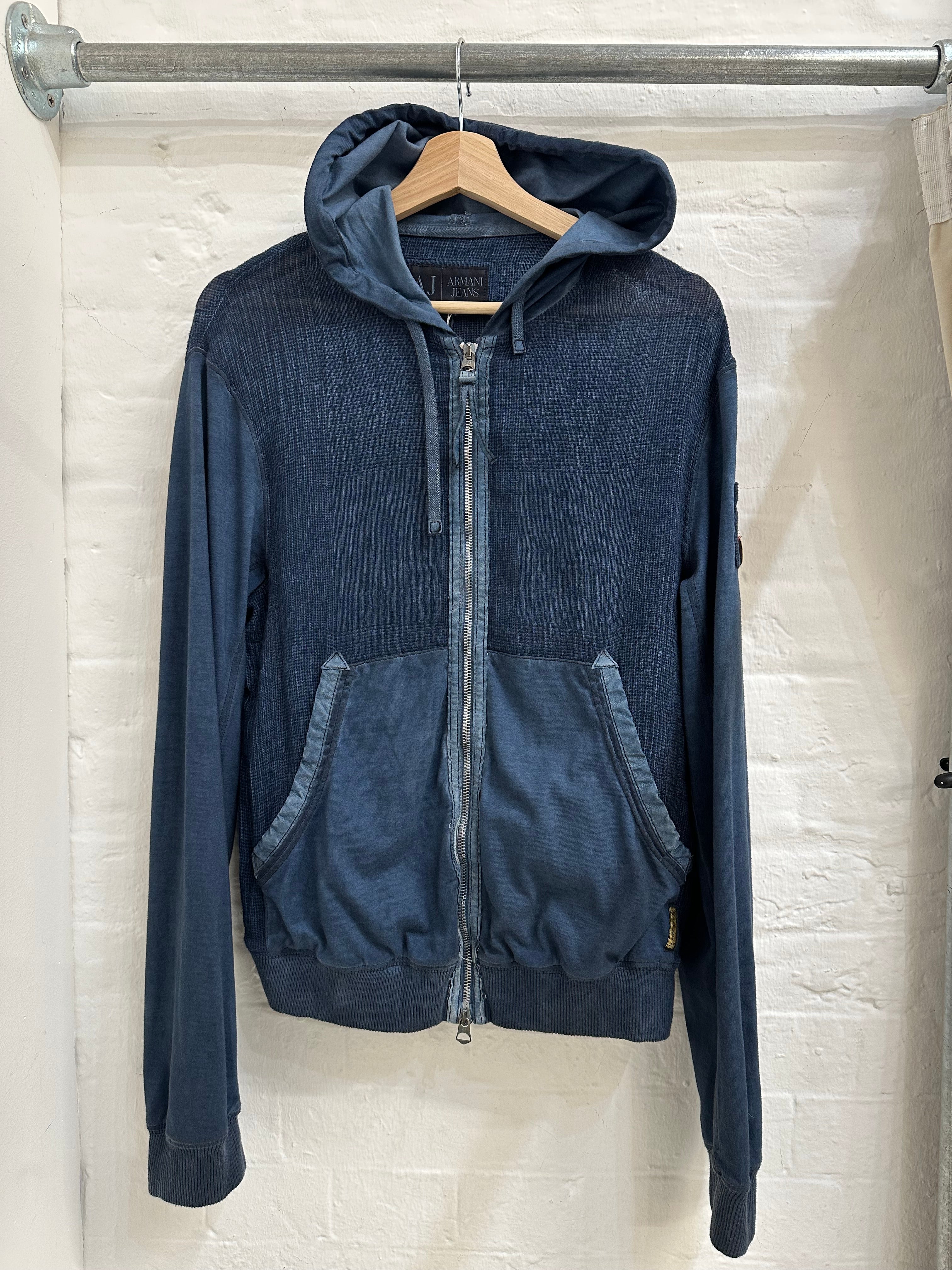 Armani jeans zip hoodie medium