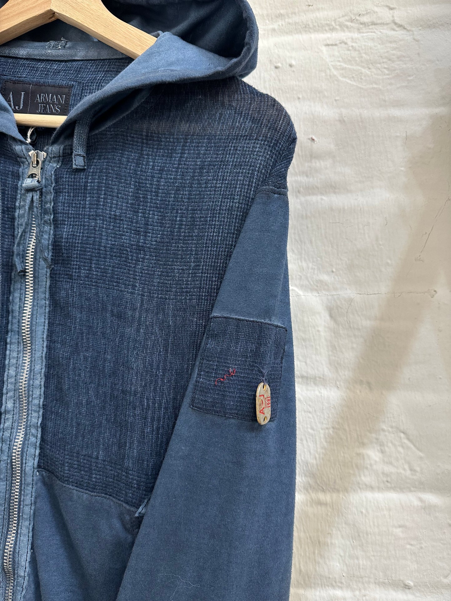 Armani jeans zip hoodie medium