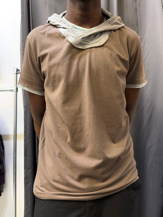 short sleeve hooded tshirt