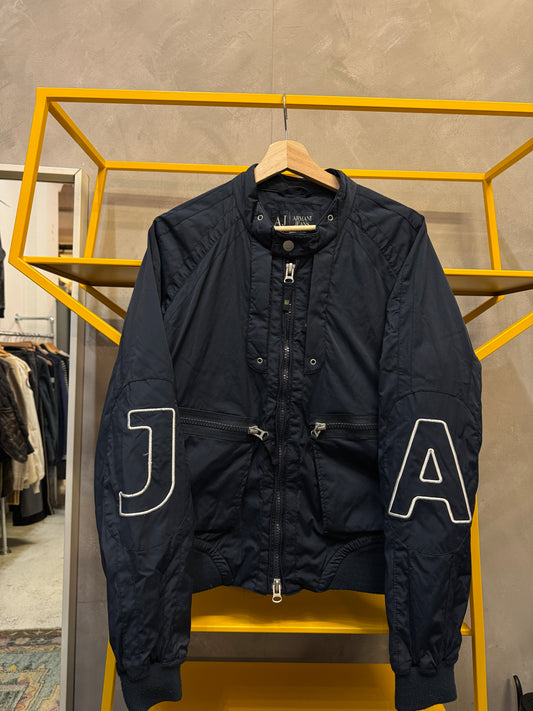 armani jeans bomber navy