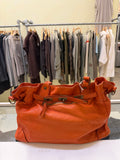 Orange leather Firkin