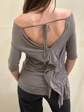 Cop copine tie back top M/L