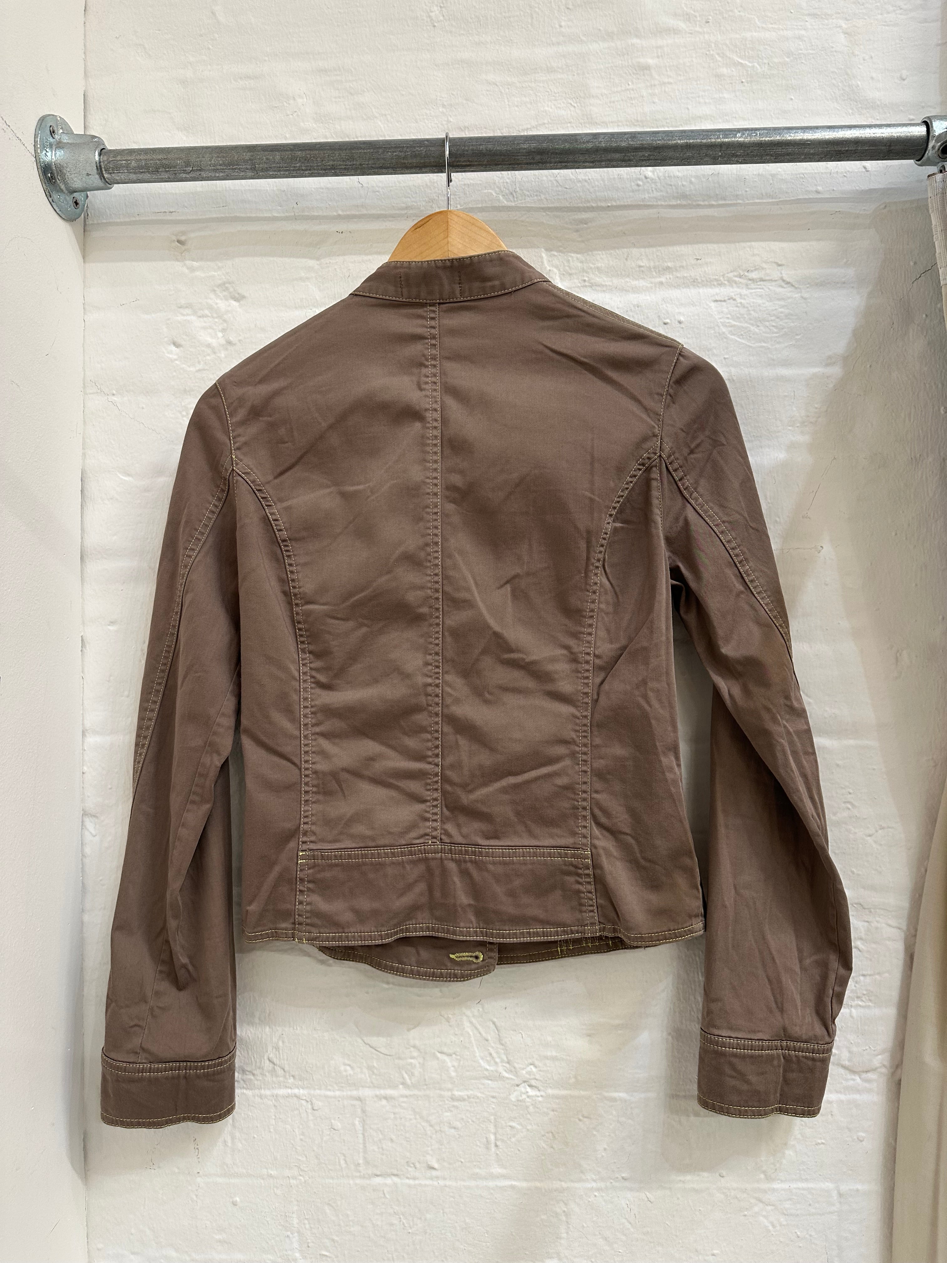 French brand asymmetric jacket S