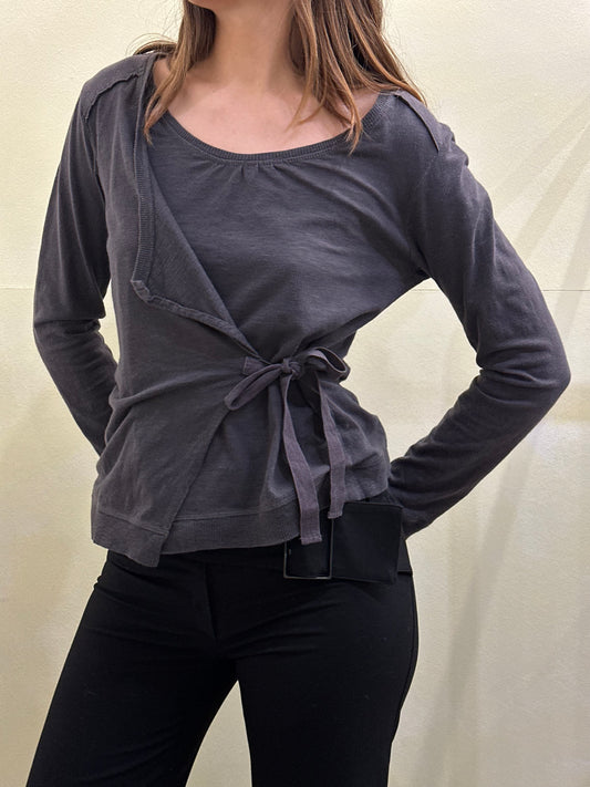 Wrap cotton top large