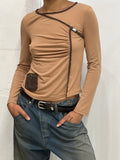Long sleeve buckle top  s/m