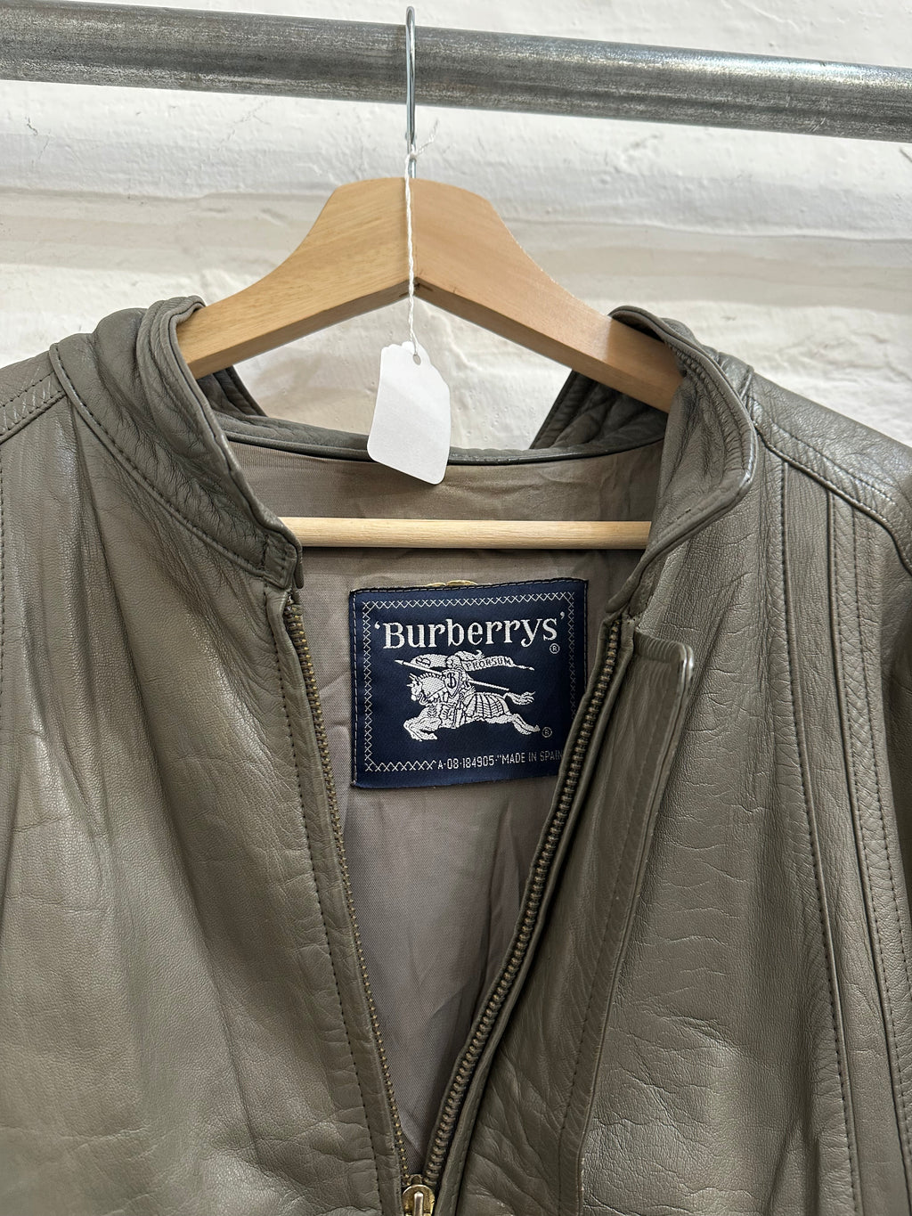 Vintage Burberry leather jacket